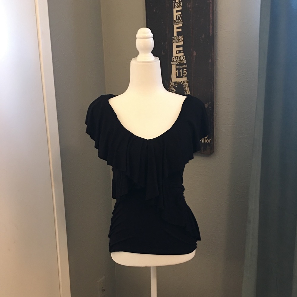 Black bebe Top